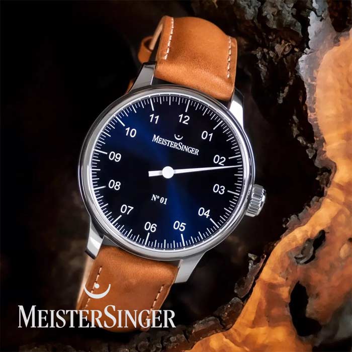 Die MeisterSinger Ur-Uhr: Die №01 mit Handaufszugswerk.