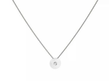 Schmuckwerk Collier Glasklar mit Edelstahlkette