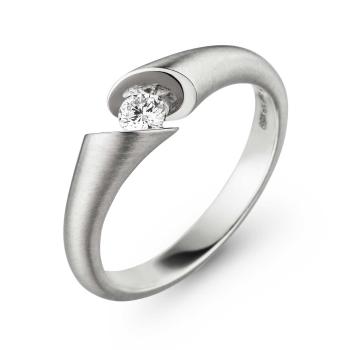 Schaffrath Calla Ring in 750 Weißgold mit Brillant