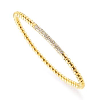 Flexibles Armband 750/-Gold mit Brillant