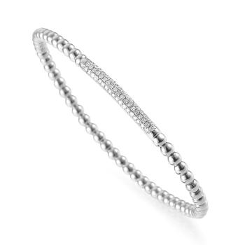 Flexibles Armband 750/-Gold mit Brillant