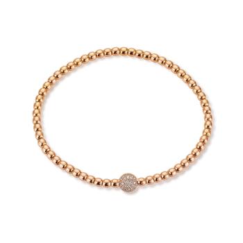 Flexibles Armband 750/-Rotgold mit Brillant