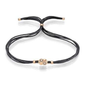 Armband Tonneau mit naturbraunen Brillant