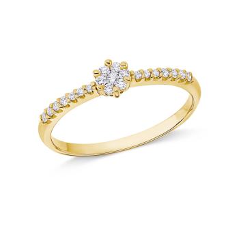 Feiner Brillant Ring 585 Gelbgold EH006164