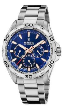 Festina Herrenuhr mit blauem Zifferblatt