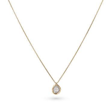Halsschmuck Schmuckwerk Kristall XH126G in 750 Gelbgold