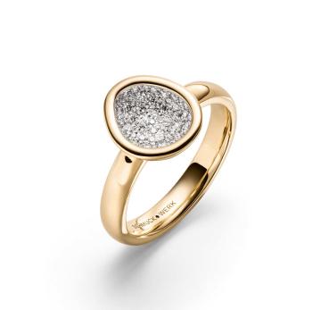 Ring Schmuckwerk Kristall XR126G in 750 Gelbgold