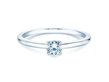 Solitär Weißgoldring Classic 4 43-00874