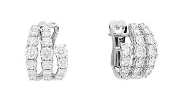 750 WG Ohrring mit Brillant E01CE005-185