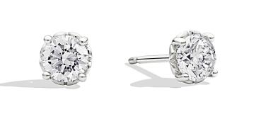 750 WG Ohrring mit Brillant E01PX001-041