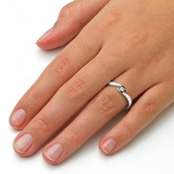 Brillantring 430719 in Silber