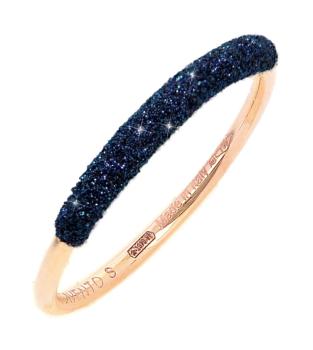 Pesavento Goldring mit blauem Diamantstaub