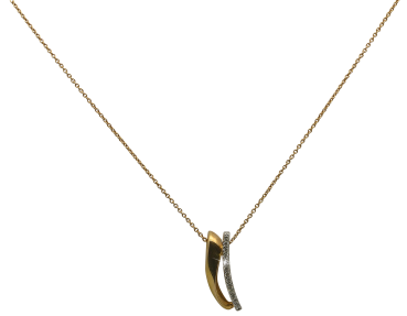 Diamantanhänger mit Kette und Brillant
