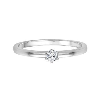 Diamond Solitär Ring in 585/- Weißgold
