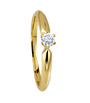 Brillantsolitär Ring EH002294 in 585 Gelbgold