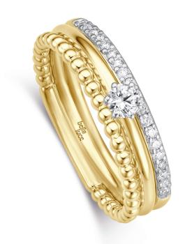 Gelbgoldring 585/- mit Brillant EH004538