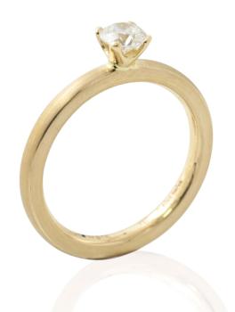 Gelbgold Antragsring mit Brillant