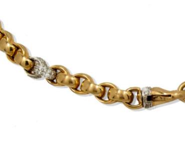 Halsschmuck Classic 750 Gold mit Diamant