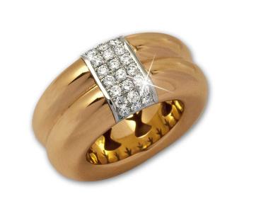 Goldschmiede Tombrink Schutzengelring III mit Brillant