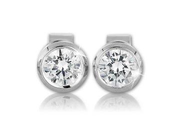 Goldschmiede Tombrink Diamantohrring Klassik