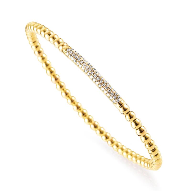 Flexibles Armband 750/-Gold mit Brillant