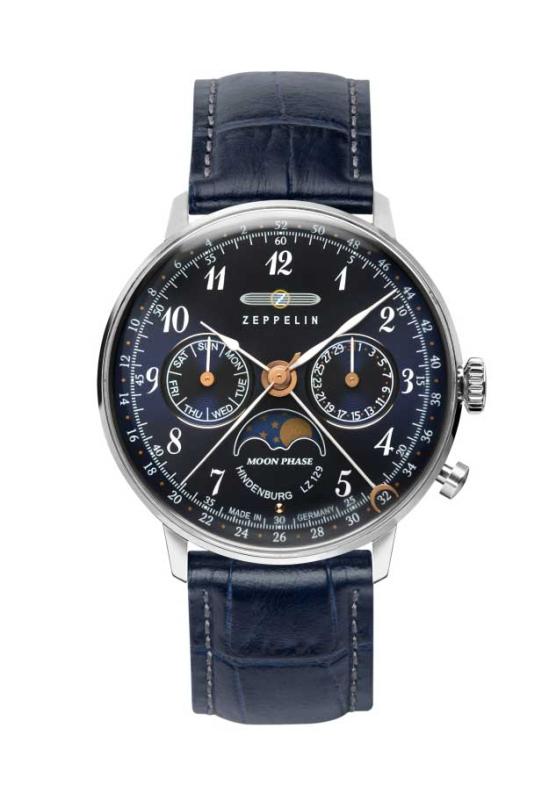Zeppelin 70373 Damenuhr Hindenburg Moonphase