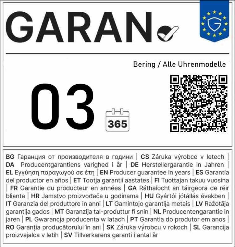 Garantie Label