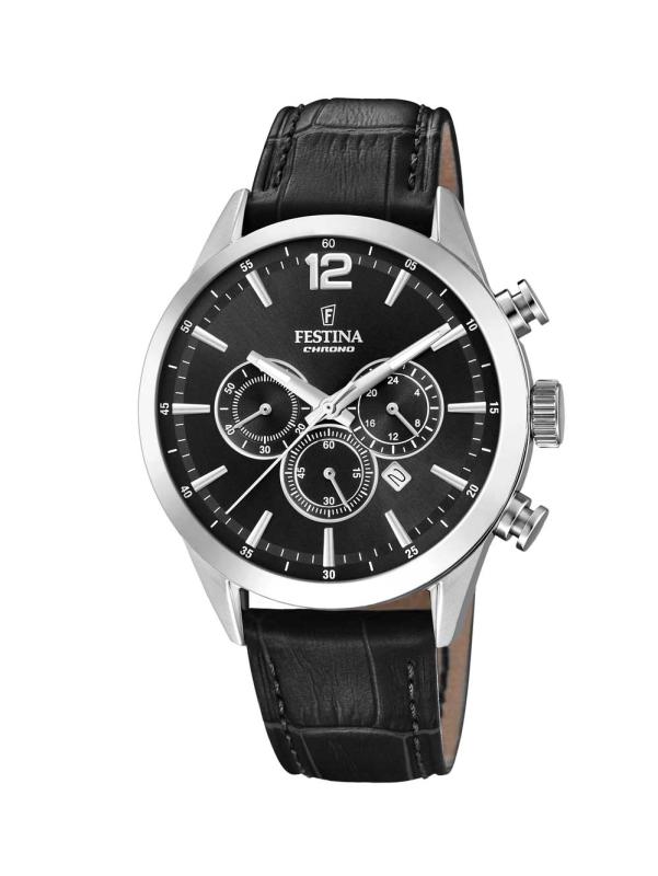 Festina Herrenuhr mit Lederband