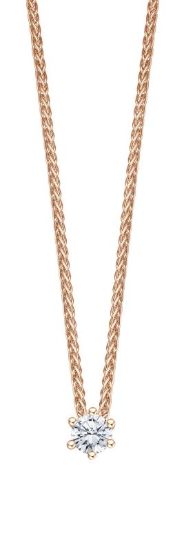 Brillant Collier in Rosegold