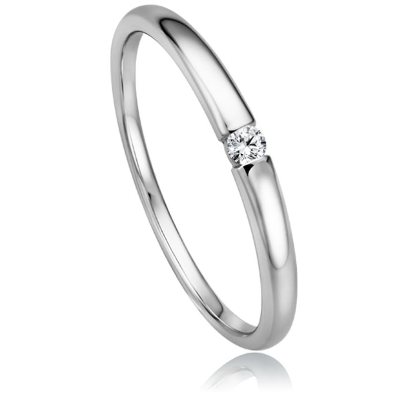 Brillantsolitär Weißgoldring TV000027W-1