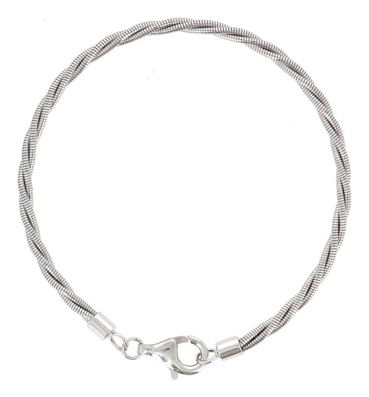 geflochtenes Silber Armband von Pesavento