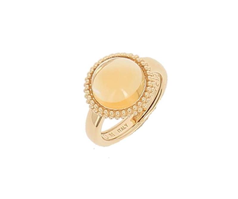 Ring vergoldet Pixel Quarz WPXLA701