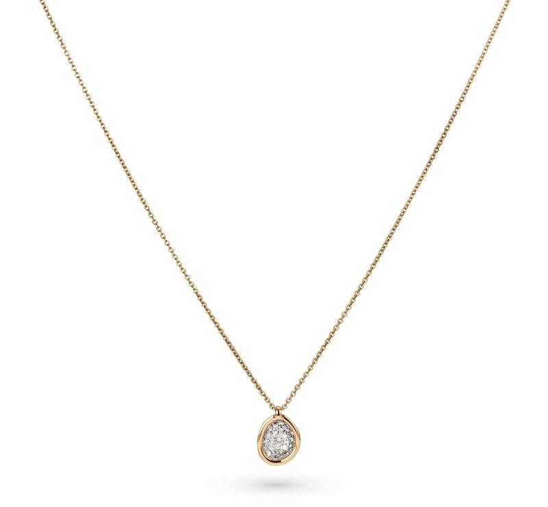 Halsschmuck Schmuckwerk Kristall XH126G in 750 Gelbgold