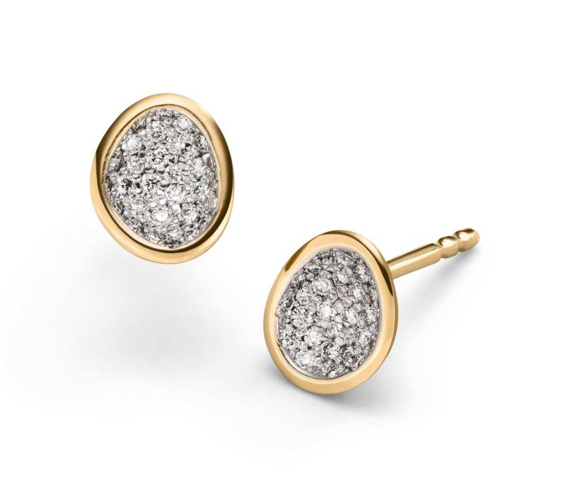 Ohrschmuck Schmuckwerk Kristall XO116G in 750 Gelbgold