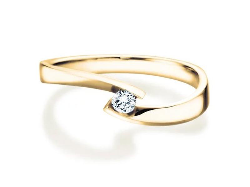 Ring 585 Gold mit Brillant