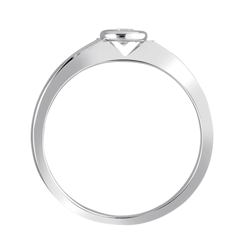 Weißgoldener Brillantsolitär Ring EH002625