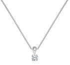 weißgold Collier mit Brillant